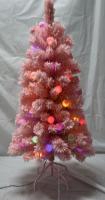 Árbol de navidad rosado reunido los 4FT de la tela para la decoración interior