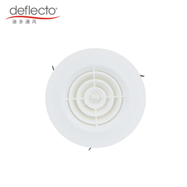 Wall Mounted Plastic Air Vents Swirl Diffuser Adjustable Air Outlet