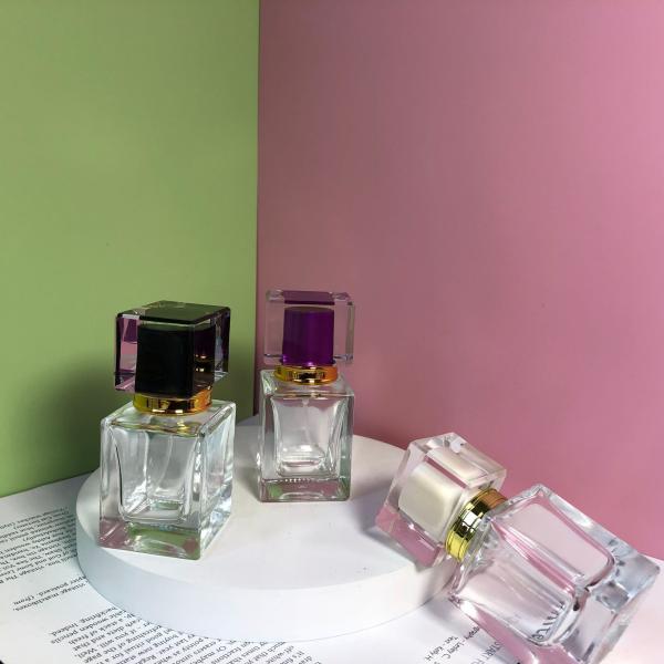 High Grade 50ml Perfume Spray Bottle 500pcs Square Cosmetic Sub Bottling