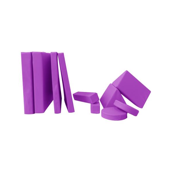 Toddler To Teen Playscape Couch 10PCS Micro-Suede Half Cylinder Playroom Sofa