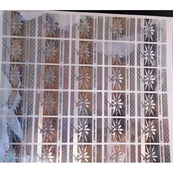 Holograma personalizado pegatina de papel botella de cerveza etiqueta de jugo de alimentos etiqueta de cosméticos