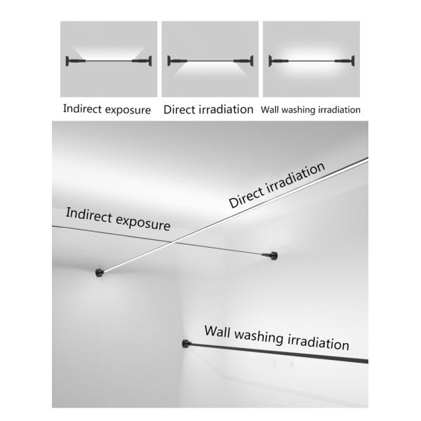 Приостанавливанный профиль приведенный прокладки нержавеющей стали 2835 шайбы стены горизонта линейным светлым черным белым приведенный ударом