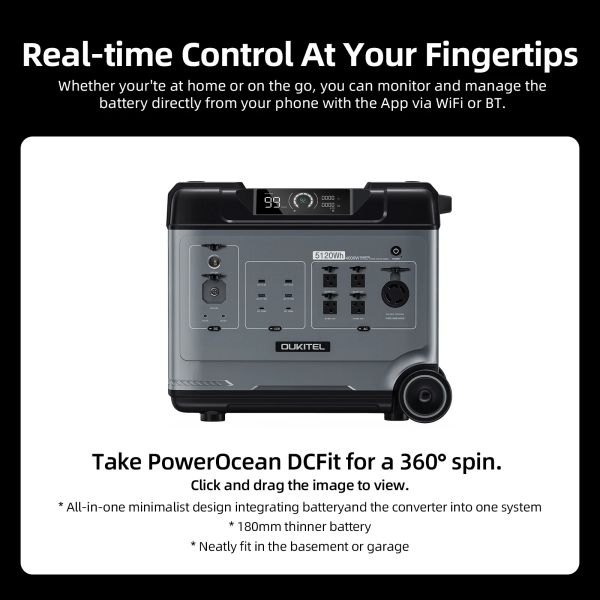 Fast Charging 4000W Solar Generator 5120Wh Portable Power Station Off Grid Solar Power System