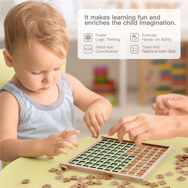 Montessori Educational 	Wooden Math Toy For Preschool Counting Number