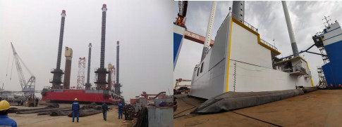 Dockside Marine Airbag For Loading