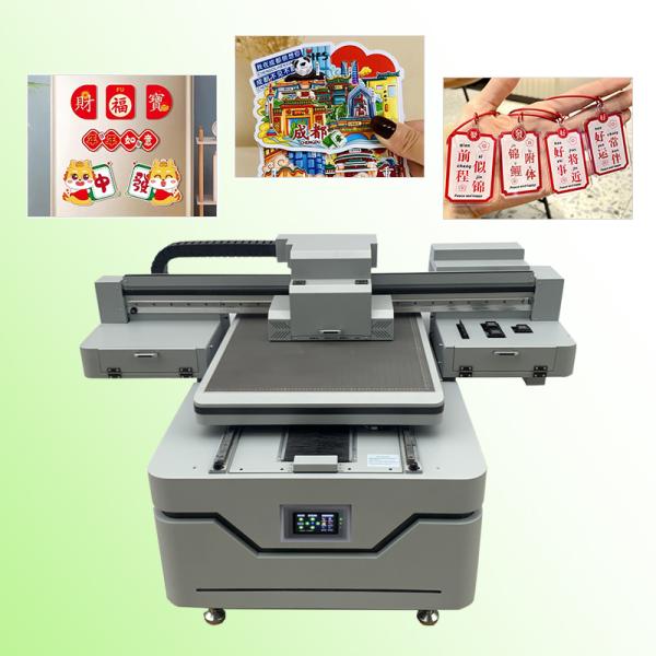 Factory Price 6090 Price with 3 I3200/XP600 Heads CCD Camera,and Rotary Attachment  UV Flatbed Printing for Multi-Material