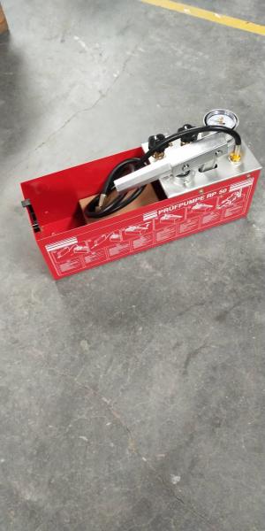 Pressão de água 12L 50 bar Pressão de ensaio de bomba manual hidráulica para 45 ml de fluxo