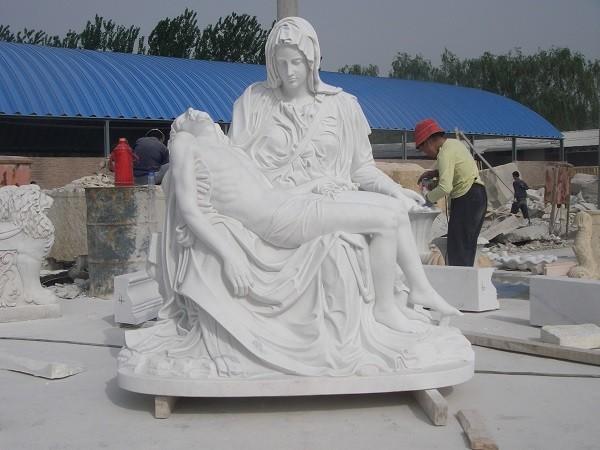 Double marble Carving statues