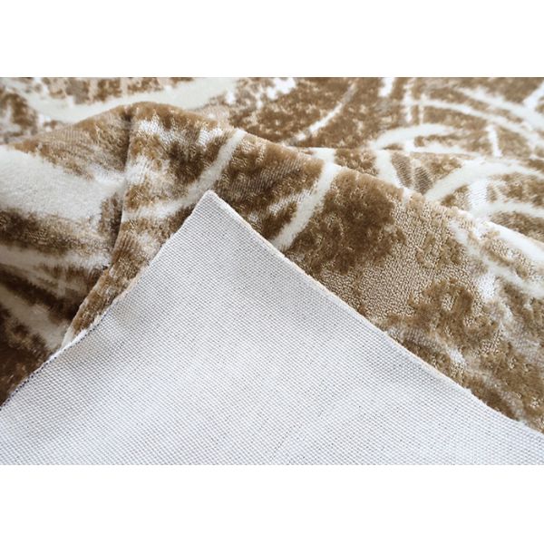 100% Polyester Luxury Matcha Green Circular Jacquard Velvet Pattern Fabric