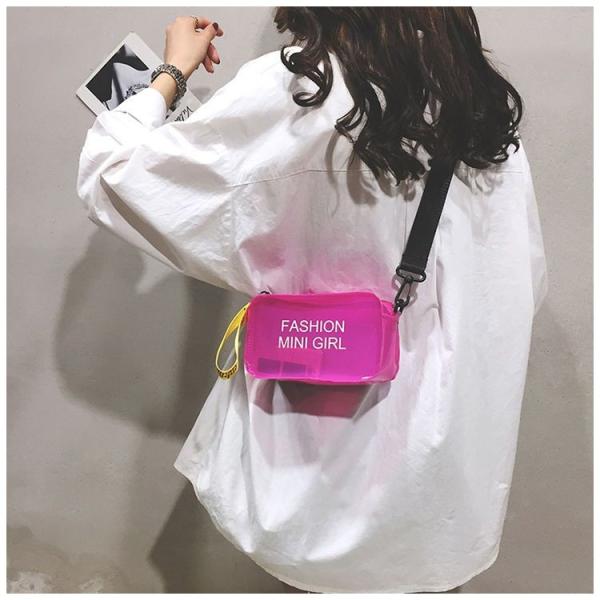 Summer Jelly Bag Transparent Bag One-Shoulder Portable Fashion Girl Bag Student Original Small Bag Simple And Large