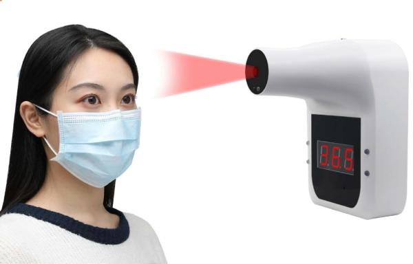 Automatic Large LCD Display Wall Mounted Digital Thermometer Hands Free