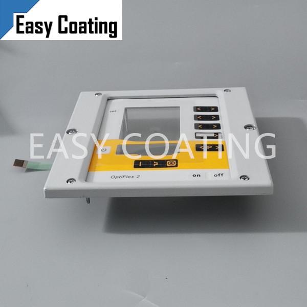 Electrostatic powder spraying equipment Optistar CG08 Front plate with foil keyboard 1009859