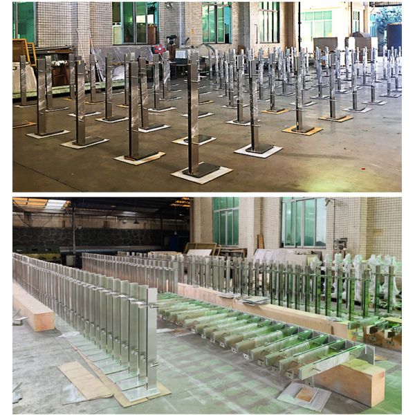 Перила балюстрады современной нержавеющей стали Frameless стеклянные для крытого и на открытом воздухе