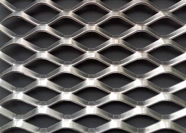Stainless Steel Expanded Metal Diamond Mesh For Floor Gratings