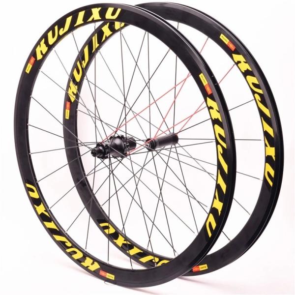Lightweight V Brake Wheelset 38mm Rim Road Bike Wheelset Aluminum Alloy 24/24H Hub