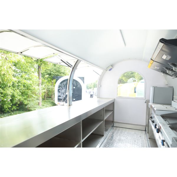 2/4 Road Wheels Fast Breakfast Food Carts for High Safety Level Mobile Kitchen Trailer