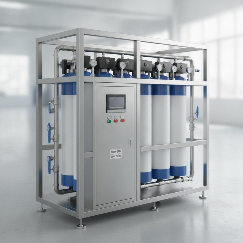 Industrial Reverse Osmosis Water Treatment System 20000 GPD SS316L Frame