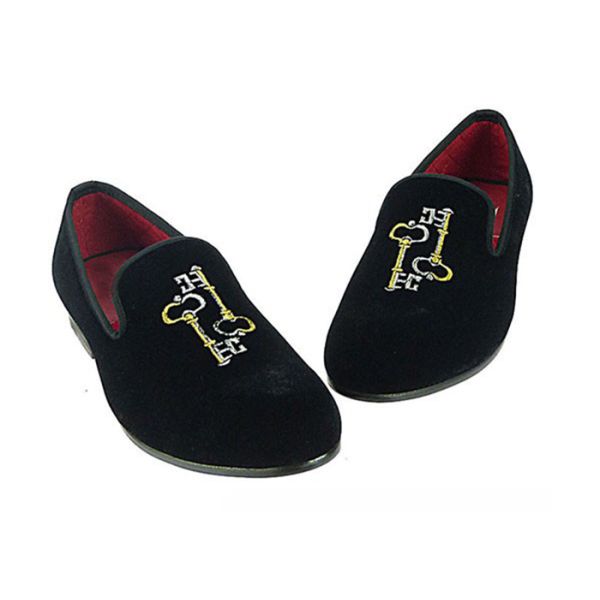 Высококачественный мужской вышитый лофтер, прочный мужской черный сапог на ботинках