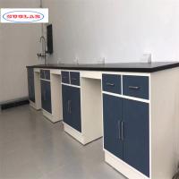 Bancada de trabalho de laboratório eficiente e prática com gavetas de armazenamento 120cm X 60cm X 90cm
