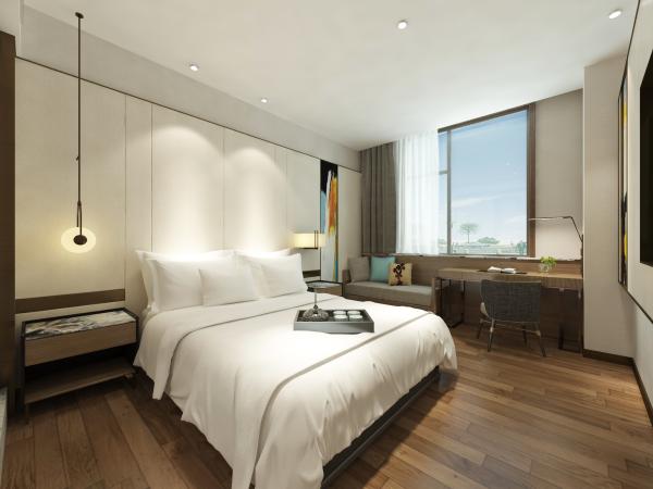 Walnut Color Minimalist Bedroom Furniture SGS Certification