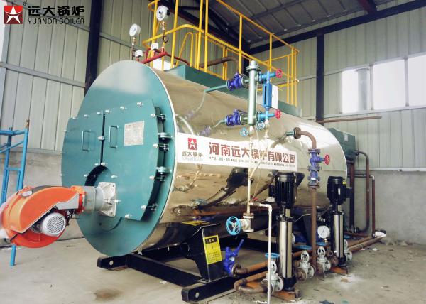 Natural Gas Diesel Oil Fired Hot Water Boiler 1 Mw 95% High Efficiency