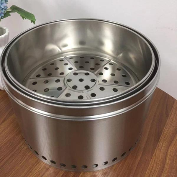 Stainless Steel Smokeless Wood Fire Pit