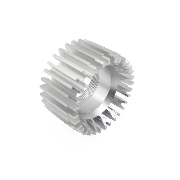 Radiateur en aluminium rond de profil avec anodiser la préparation de surface claire