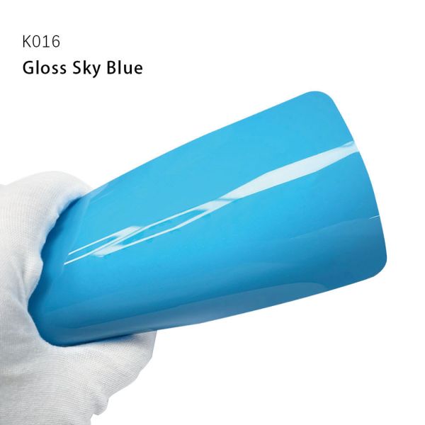 K016 Gloss Sky Blue TPU Color Car Paint Protective Film Decorative Car Wraps