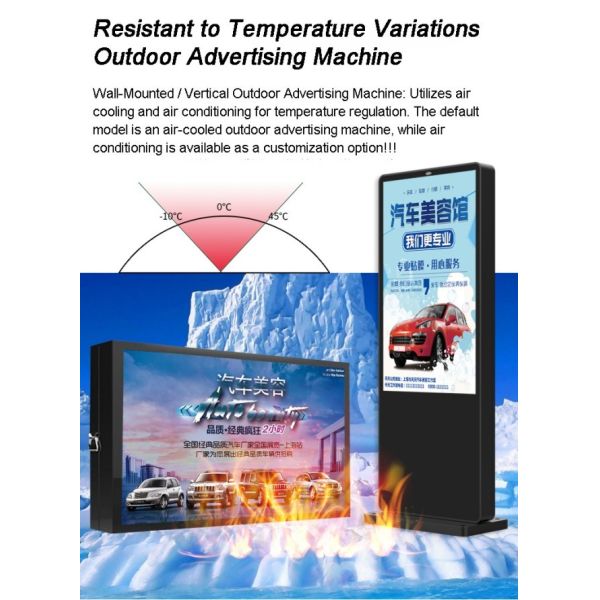 55 Inch LCD Touch Screen Panel Advertising Player with Aluminum Alloy Frame and Dual OS Operating System Option