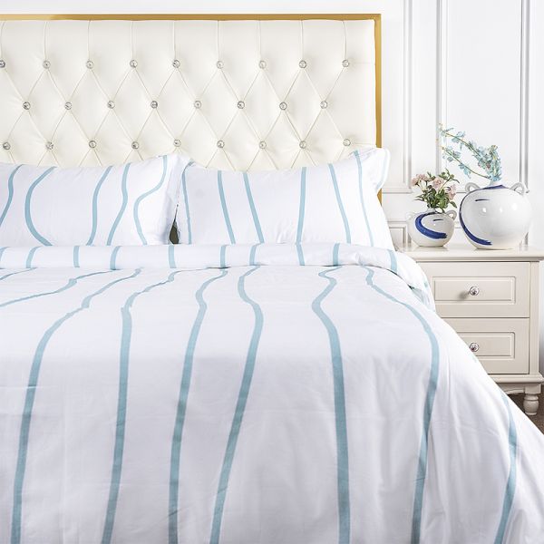 200TC Printing Bedding Set Cotton Bed Sheet Duvet Cover