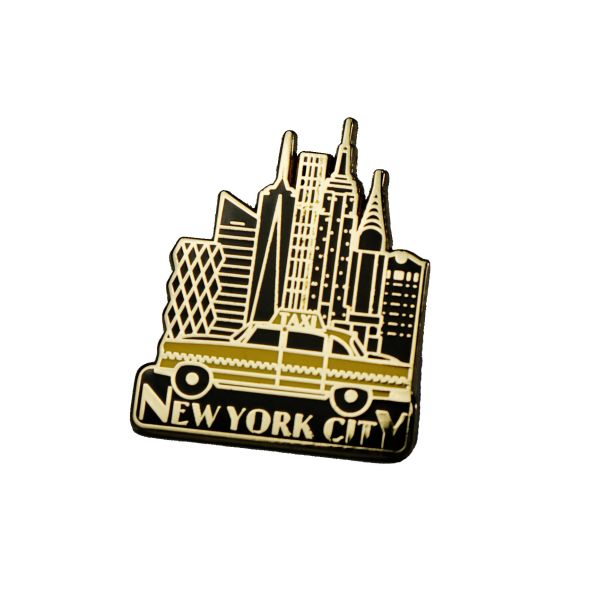 3D Custom Metal Logo Badges City Periphery Souvenir Pin Badges