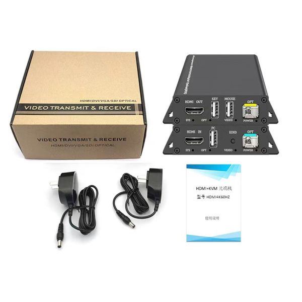 Étendue optique 12G SDI: transmission vidéo sans perte 4K/60Hz jusqu'à 20 km