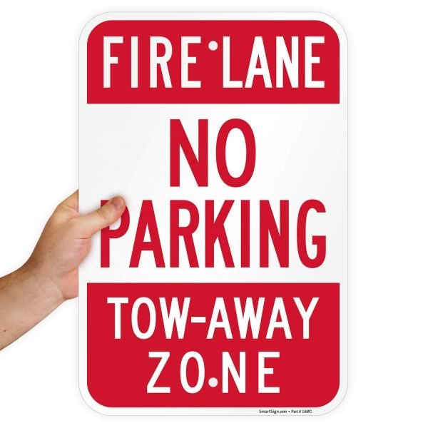Laminated Aluminum Safety No Parkingfire Lane Signs ODM