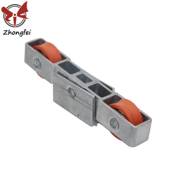 Adjustable Rail Guided Aluminium Sliding Door Rollers Replacement For Closet Wardrobe