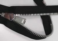 Zíper dos dentes da tração do ponto 5# dobro com cor do níquel do tecido de algodão