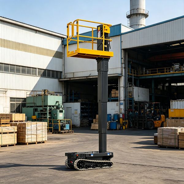 Self Propelled Vertical Electric Mast Boom Lift Platform Cherry Picker Equipment 6M