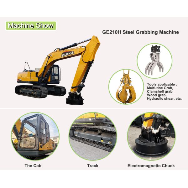 Материальный экскаватор хватальщика обработчика 21 тонна для завода по изготовлению стали