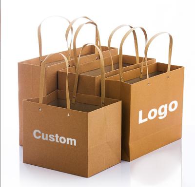 Sacos de armazenamento para uso doméstico Saco de papel kraft com logotipo personalizado e punteiro descartável
