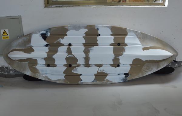 HDPE Sand Camo Painting Adult Sit On Kayak , Ride On Top Kayak With Paddle Leash