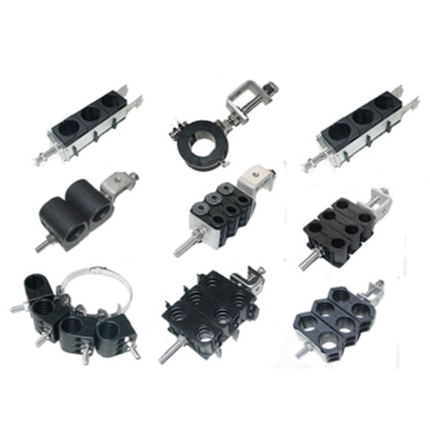 RF coaxial feeder cables RRU Fiber Optic Cable  Power Cable Combined Hole Cable Clamp