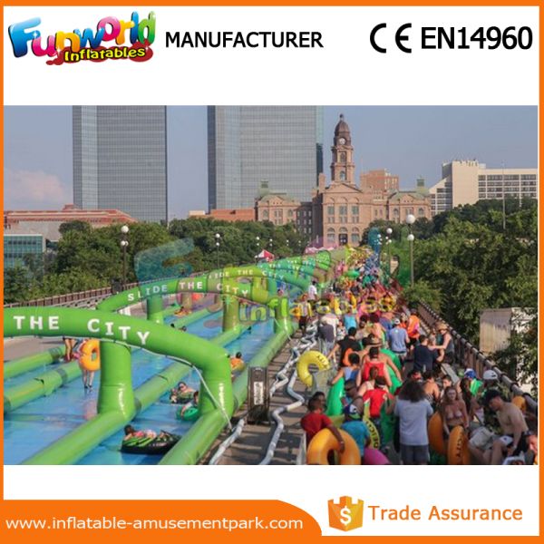 1000 Ft Splash City Inflatable Slip N Slide Commercial Grade Fire Retardant