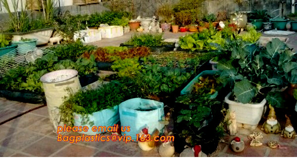 40 Gal Grow Biodegradable Garden Bags Aeration Fabric Pots Breathable With Handles