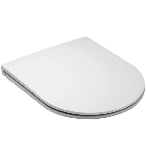 Ultra Slim U Forma Toilet Seat Cover Soft Fechar Top Bottom Fixes Cercas para Banheiros