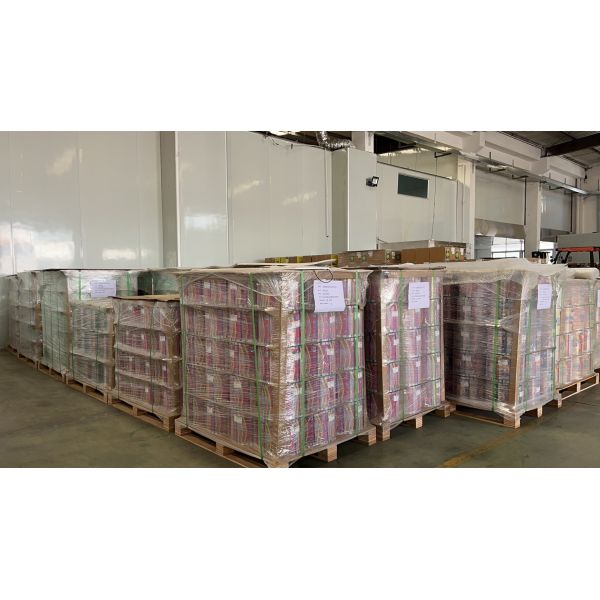 FDA Food Packaging Film Roll Multiple Layer Laminated Plastic Knife Fork Packing 120 Pieces