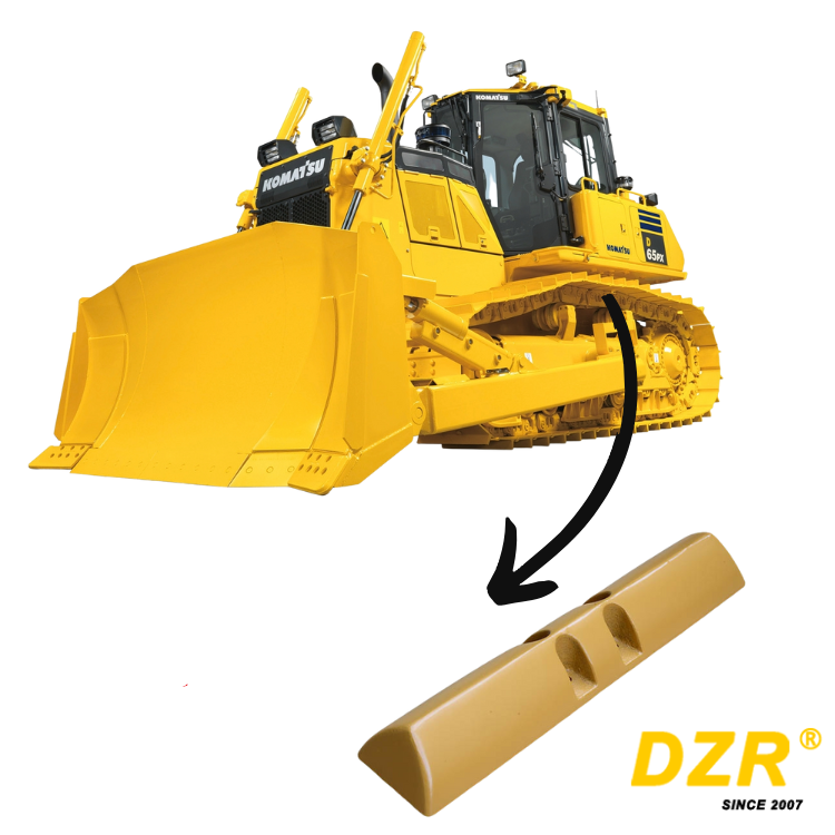 High Strength Wear Resistant Part Number 1413211292 Bulldozer Swamp Track Shoe For Komastu D65