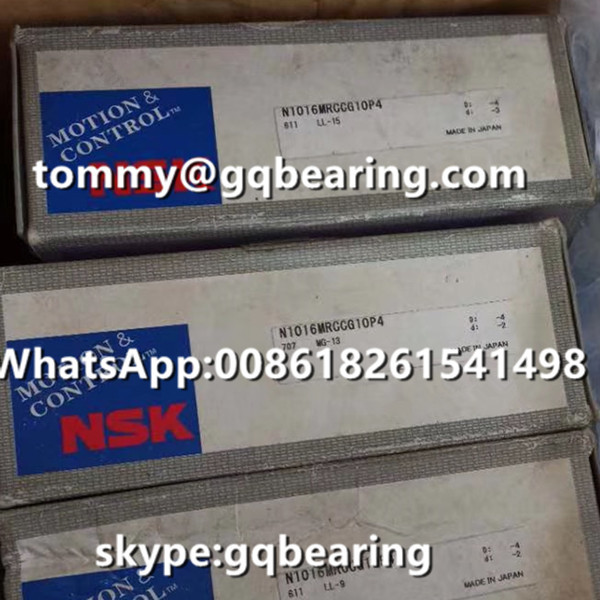 P4 Precision Roller Guided Machine Brass Cage NSK N1016MRCCG10P4 Cylindrical Roller Bearing