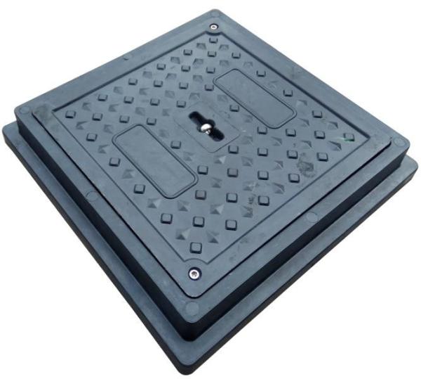 Customized SMC Composite Drain Covers Square With Logo For Infrastructure Projects Class C250 Cover