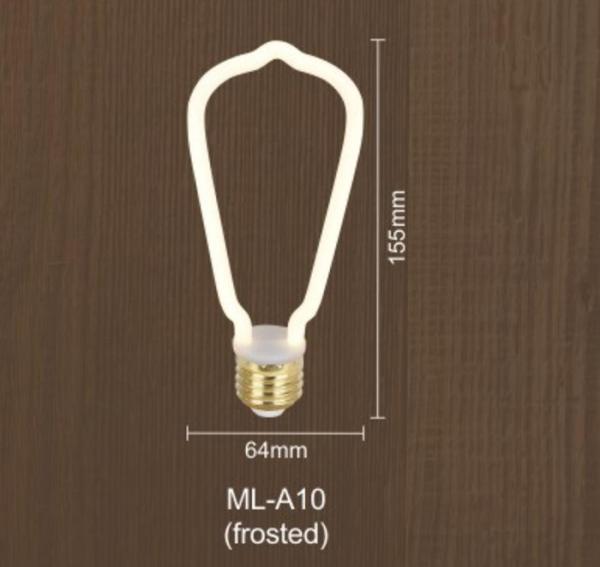 St64 4w Dimmable Filament Bulb Warm White 3000k Special Shape For Decoration