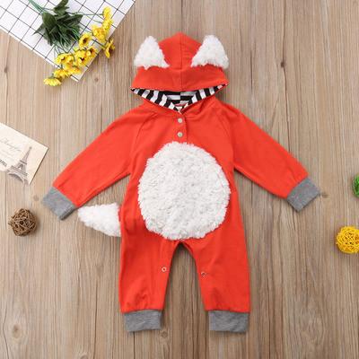 Red Furry Children'S Dress Up Costumes Unisex Pajamas One Piece Suit