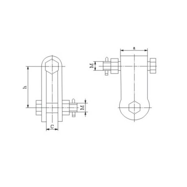 Высокопрочные материальные задвижка фиксирующая тигли литьевой прессформы/Клевис прикрепляют на петлях метод горячего погружения гальванизированный